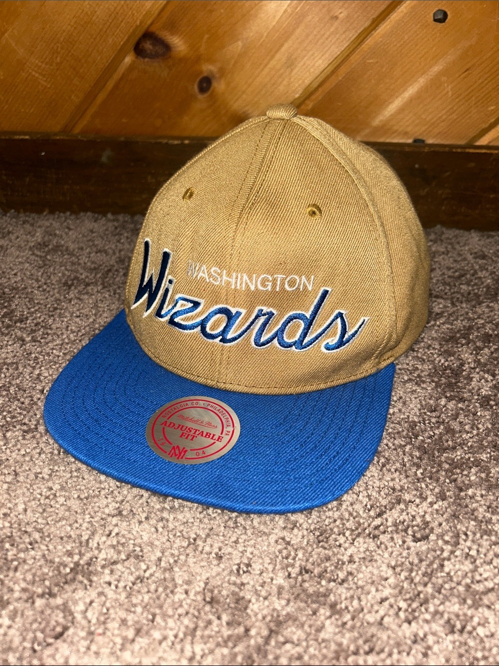 Mitchell & Ness Washington Wizards SnapBack flatbrim hat